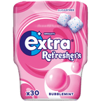 6 x Extra Refreshers Chewing Gum Bubblemint Bottle - 30PCE