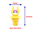 Citroen Peugeot Vauxhall Bonnet Rod Holder Clip Yellow 795059 Engine Bay Stay Clip