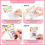 Sabary 50 Pack Valentines Day Gift Set for Kids – Watercolor Paints & Gift Cards for Class Exchanges & Party Favors