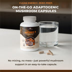 Naturealm Sacred 7 Organic Mushroom Extract Capsules – 90 Vegetarian Capsules – Immune Support & Focus