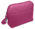 SADDLER BROOKLYN Leather Zip Top Handbag - Adjustable  Shoulder Strap, Multiple Pockets - RFID Protected