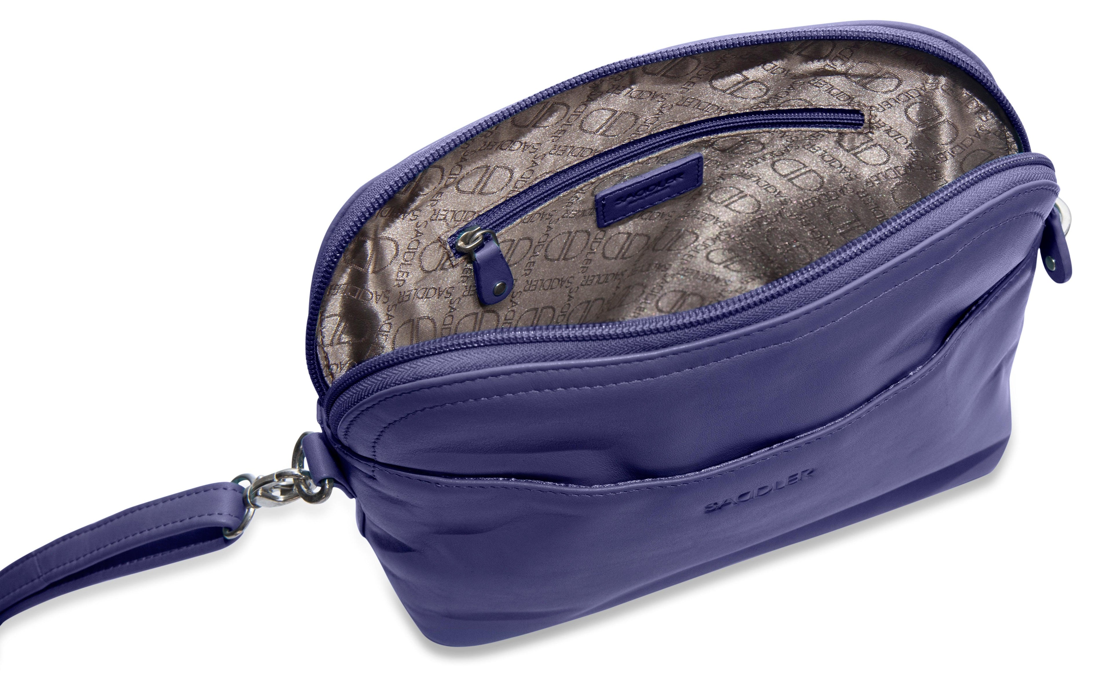 SADDLER BROOKLYN Leather Zip Top Handbag - Adjustable  Shoulder Strap, Multiple Pockets - RFID Protected