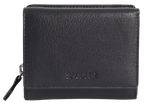 SADDLER CARLA Handmade Leather Compact Trifold Purse – RFID Protected | 5 Card Slots, ID Window & Zipped Coin Pocket | Gift Boxed