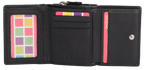 SADDLER CARLA Handmade Leather Compact Trifold Purse – RFID Protected | 5 Card Slots, ID Window & Zipped Coin Pocket | Gift Boxed