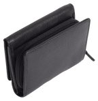 SADDLER CARLA Handmade Leather Compact Trifold Purse – RFID Protected | 5 Card Slots, ID Window & Zipped Coin Pocket | Gift Boxed