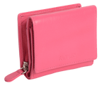 SADDLER CARLA Handmade Leather Compact Trifold Purse – RFID Protected | 5 Card Slots, ID Window & Zipped Coin Pocket | Gift Boxed