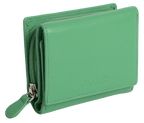 SADDLER CARLA Handmade Leather Compact Trifold Purse – RFID Protected | 5 Card Slots, ID Window & Zipped Coin Pocket | Gift Boxed