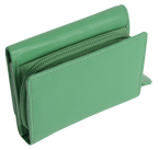 SADDLER CARLA Handmade Leather Compact Trifold Purse – RFID Protected | 5 Card Slots, ID Window & Zipped Coin Pocket | Gift Boxed