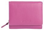 SADDLER CARLA Handmade Leather Compact Trifold Purse – RFID Protected | 5 Card Slots, ID Window & Zipped Coin Pocket | Gift Boxed