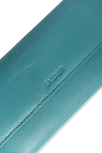 SADDLER CLAIRE Long Leather Trifold Purse - 18 Card Slots, Dual Zip Pockets, and Note Sections - RFID Protected