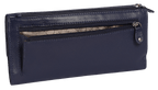SADDLER CLAIRE Long Leather Trifold Purse - 18 Card Slots, Dual Zip Pockets, and Note Sections - RFID Protected