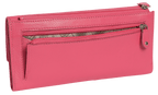 SADDLER CLAIRE Long Leather Trifold Purse - 18 Card Slots, Dual Zip Pockets, and Note Sections - RFID Protected