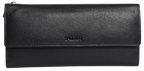 SADDLER CLAIRE Long Leather Trifold Purse - 18 Card Slots, Dual Zip Pockets, and Note Sections - RFID Protected