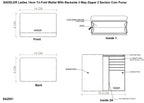 Compact Trifold Leather Purse "Eleanor" – Handmade by Saddler | RFID Protected & Gift Boxed | 10 Card Slots & Rear Zip Coin Pocket