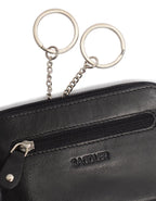 Compact Leather Coin & Card Purse "Ellie" – Handmade by Saddler | RFID Protected & Gift Boxed | With Front Zip Pocket & Key Holder