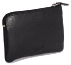 Compact Leather Coin & Card Purse "Ellie" – Handmade by Saddler | RFID Protected & Gift Boxed | With Front Zip Pocket & Key Holder
