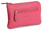 Compact Leather Coin & Card Purse "Ellie" – Handmade by Saddler | RFID Protected & Gift Boxed | With Front Zip Pocket & Key Holder