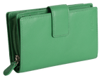 SADDLER GEORGIE Leather Double-Sided Purse - 13 Card Slots, Generous Space for Notes and Coins - RFID Protected