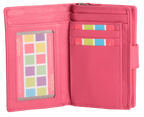 SADDLER GEORGIE Leather Double-Sided Purse - 13 Card Slots, Generous Space for Notes and Coins - RFID Protected