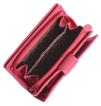 SADDLER GEORGIE Leather Double-Sided Purse - 13 Card Slots, Generous Space for Notes and Coins - RFID Protected