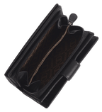 SADDLER GEORGIE Leather Double-Sided Purse - 13 Card Slots, Generous Space for Notes and Coins - RFID Protected