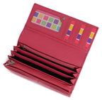 Large Leather Multi-Section Purse "Grace" – Handmade by Saddler | RFID Protected & Gift Boxed