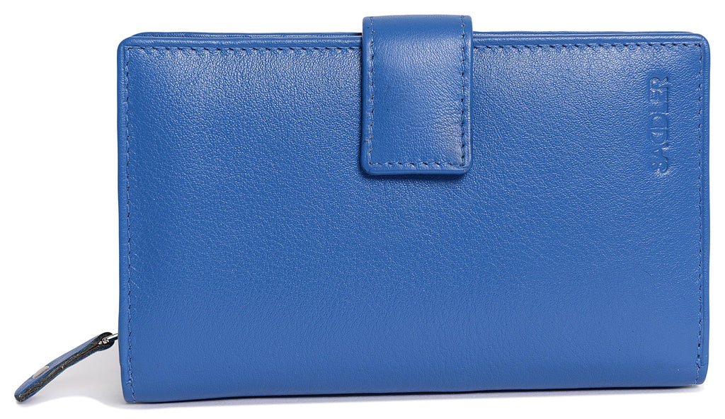 Mid-Size Leather Purse Wallet  "Holly" – Handmade by Saddler | RFID Protected & Gift Boxed