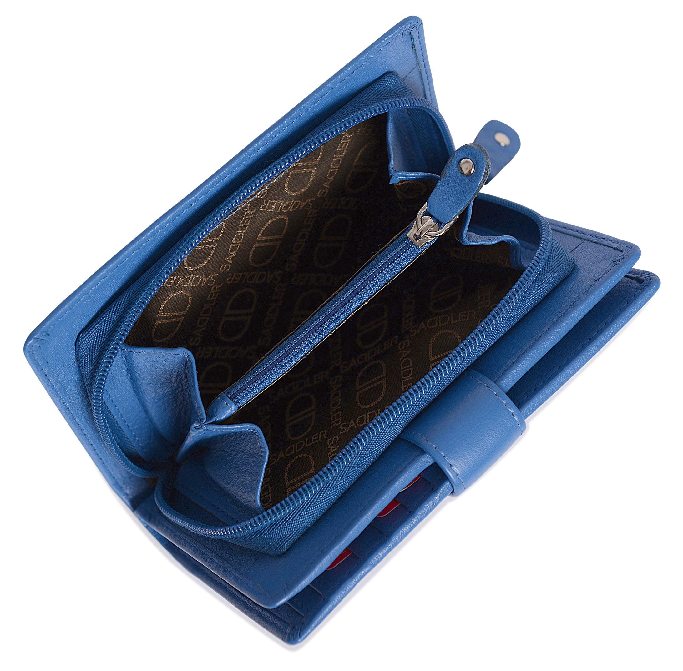 Mid-Size Leather Purse Wallet  "Holly" – Handmade by Saddler | RFID Protected & Gift Boxed