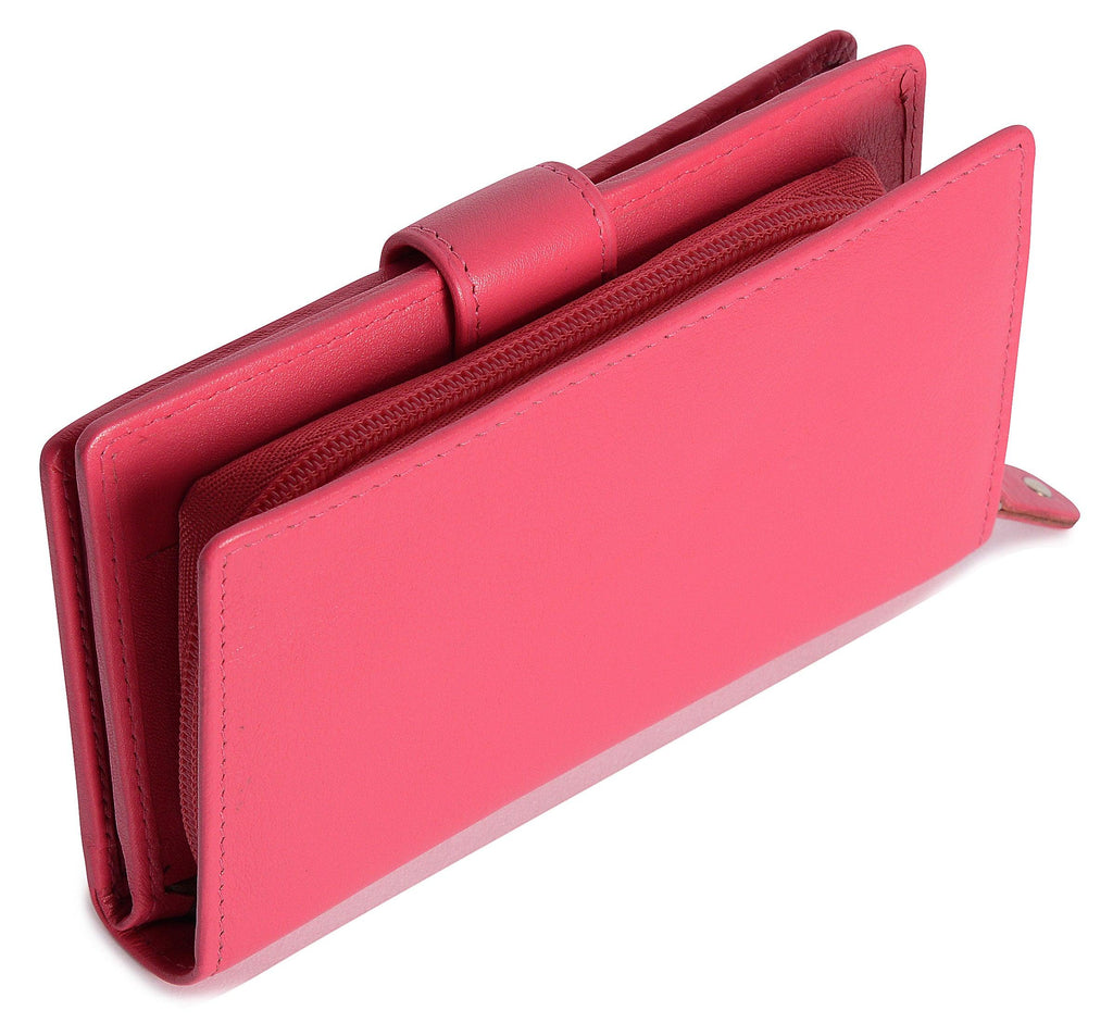 Mid-Size Leather Purse Wallet  "Holly" – Handmade by Saddler | RFID Protected & Gift Boxed