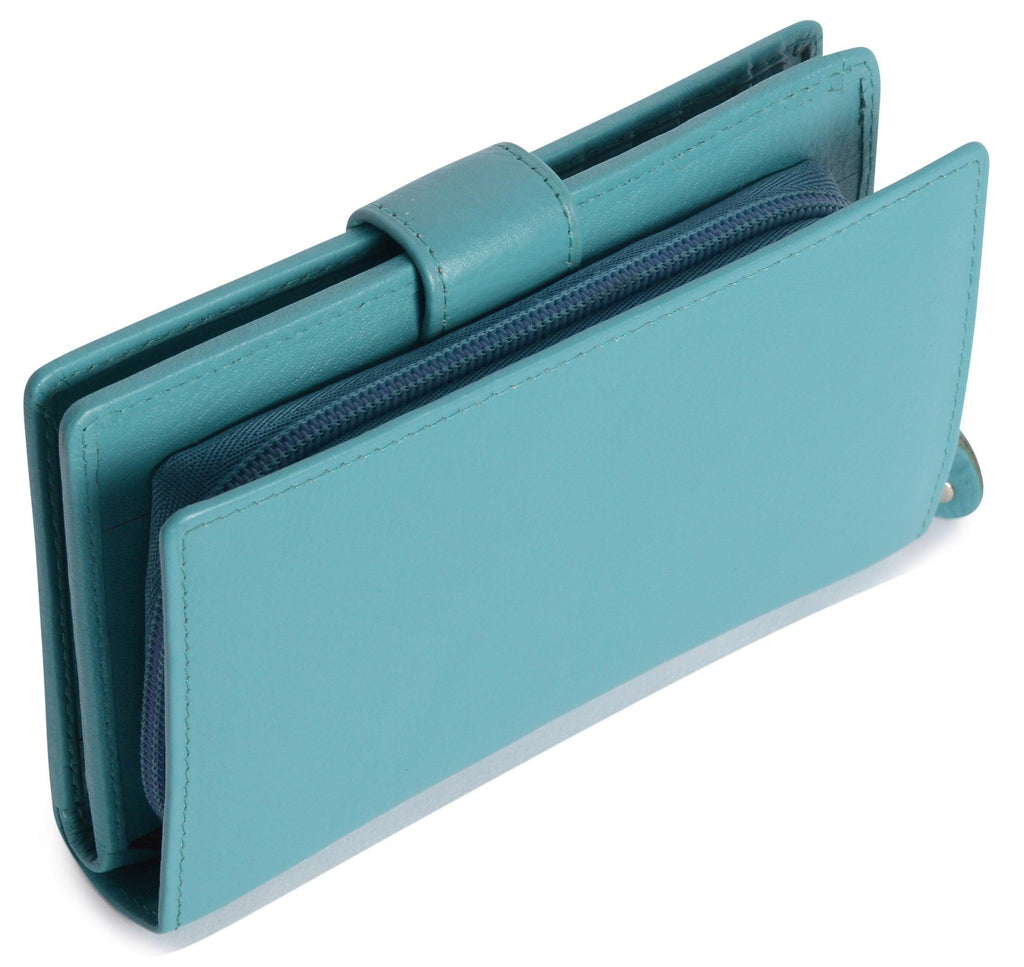 Mid-Size Leather Purse Wallet  "Holly" – Handmade by Saddler | RFID Protected & Gift Boxed