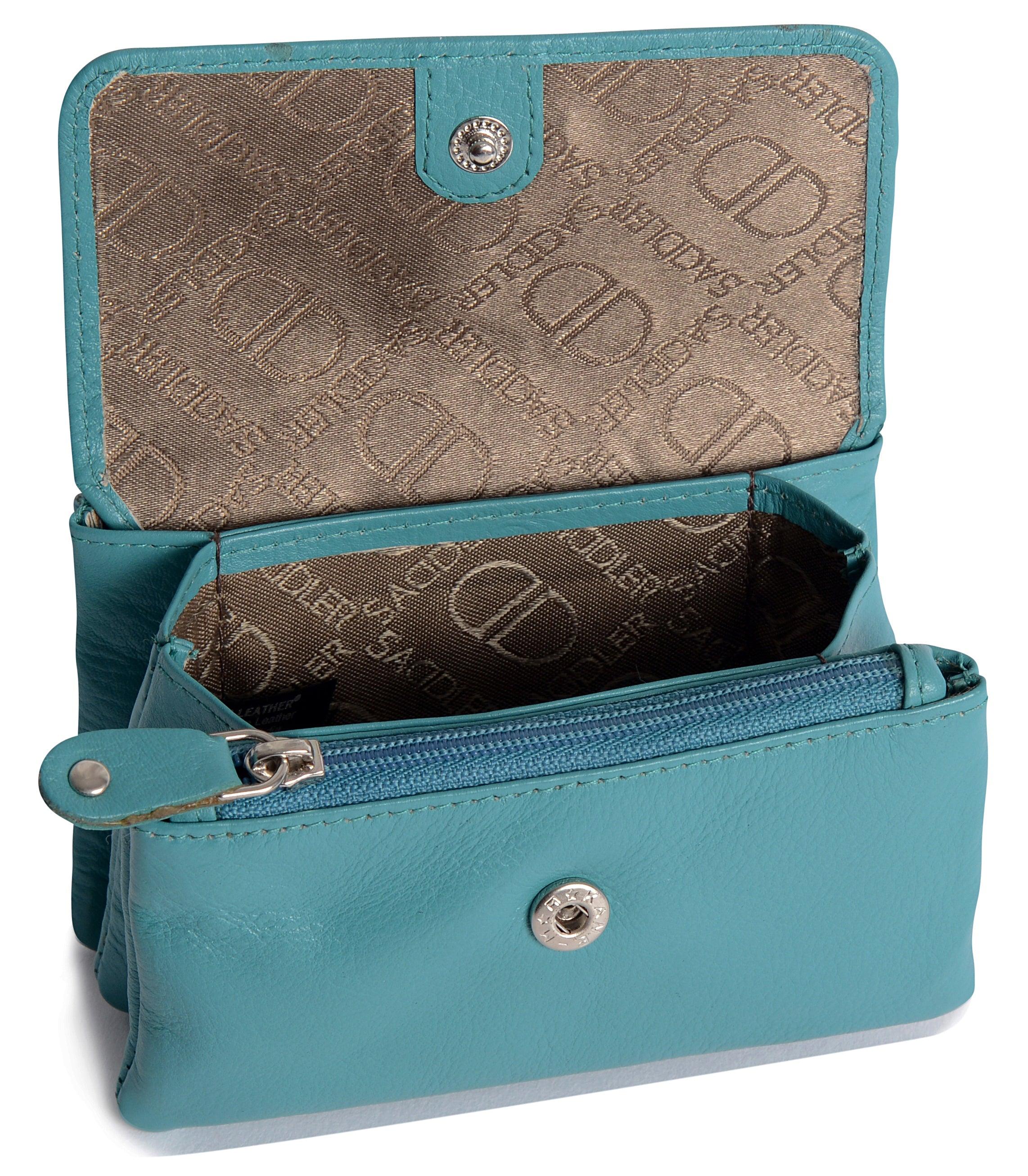 Spacious Leather Purse "Lily" – Handmade by Saddler | RFID Protected & Gift Boxed | Triple Gusset Design for Cards, Coins & Keys
