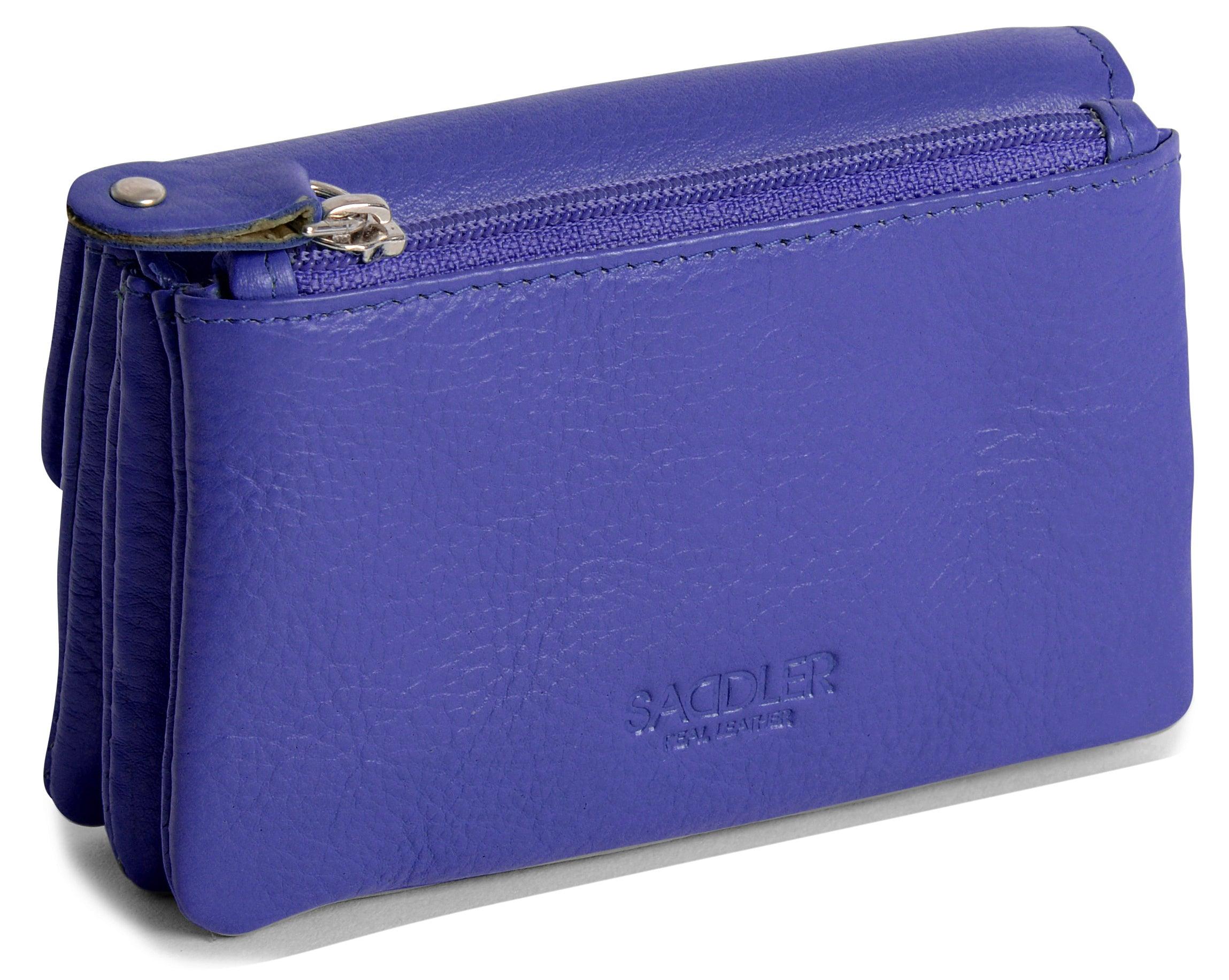 Spacious Leather Purse "Lily" – Handmade by Saddler | RFID Protected & Gift Boxed | Triple Gusset Design for Cards, Coins & Keys