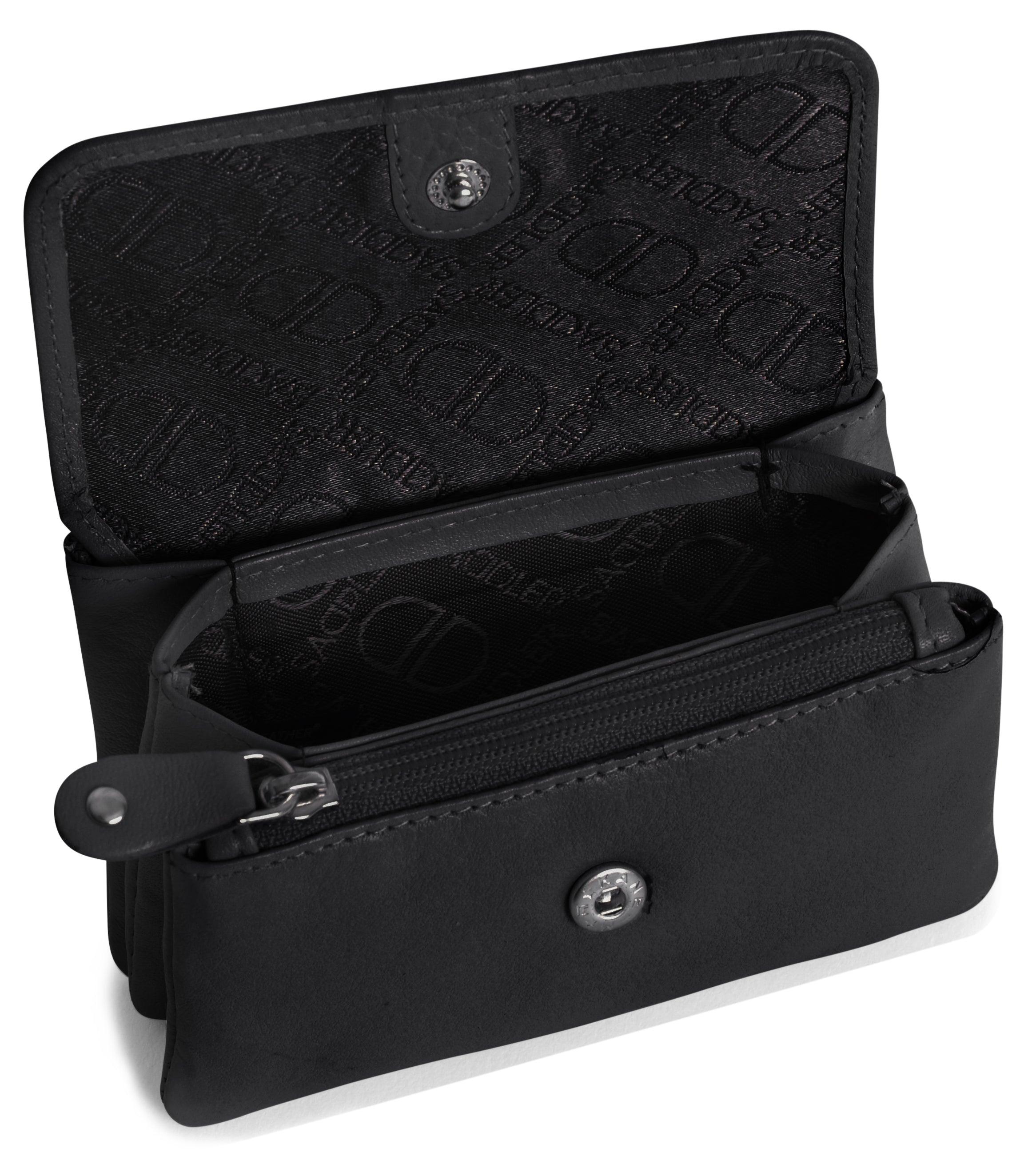 Spacious Leather Purse "Lily" – Handmade by Saddler | RFID Protected & Gift Boxed | Triple Gusset Design for Cards, Coins & Keys