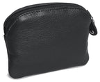 Compact Leather Zip-Top Coin Purse "Molly" – Handmade by Saddler | RFID Protected & Gift Boxed | With Front Pocket & Interior Key Ring