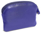 Compact Leather Zip-Top Coin Purse "Molly" – Handmade by Saddler | RFID Protected & Gift Boxed | With Front Pocket & Interior Key Ring