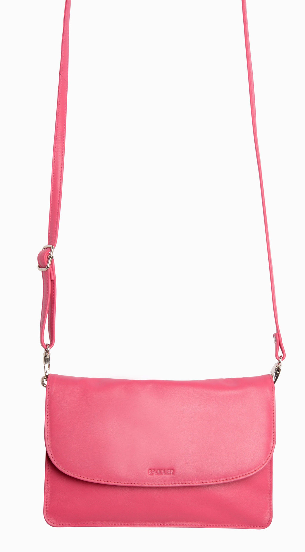SADDLER Olivia 3-Section Leather Crossbody Bag & Clutch – Compact & Stylish - Gift Boxed
