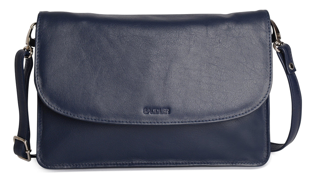 SADDLER Olivia 3-Section Leather Crossbody Bag & Clutch – Compact & Stylish - Gift Boxed