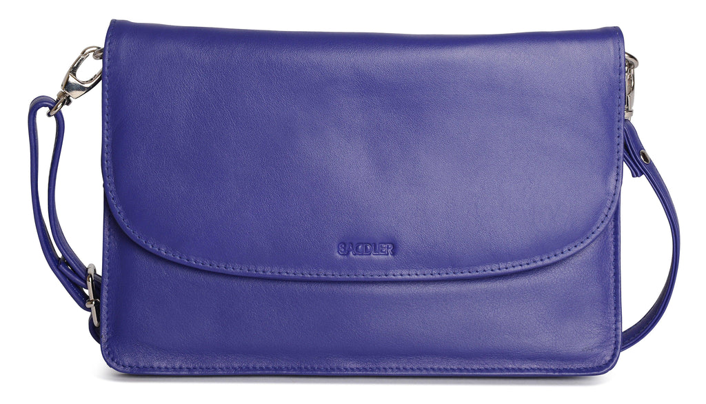 SADDLER Olivia 3-Section Leather Crossbody Bag & Clutch – Compact & Stylish - Gift Boxed