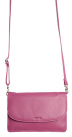 SADDLER Olivia 3-Section Leather Crossbody Bag & Clutch – Compact & Stylish - Gift Boxed
