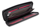 SADDLER SOPHIA Leather Zip Around Purse  - 15 Card slots, Mobile Phone Pocket,  Detachable Wrist Strap- RFID Protected