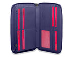 SADDLER SOPHIA Leather Zip Around Purse  - 15 Card slots, Mobile Phone Pocket,  Detachable Wrist Strap- RFID Protected