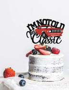 SALUTE I'm Not Old I'm Classic Red Car Cake Topper – Glitter Birthday Decor