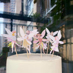 SAMOKA Fairy Cupcake Toppers – 24 Pcs Fairy Cake Decorations