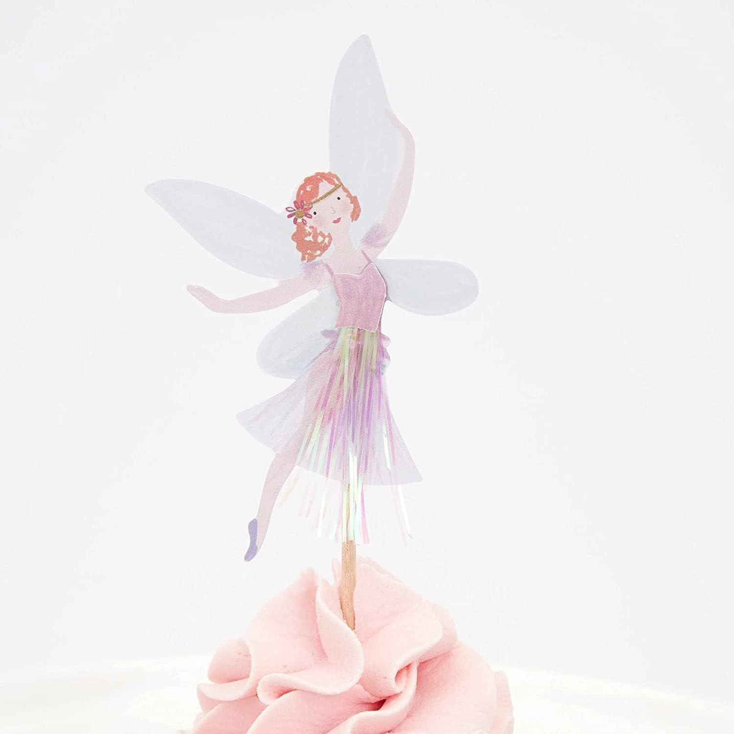 SAMOKA Fairy Cupcake Toppers – 24 Pcs Fairy Cake Decorations