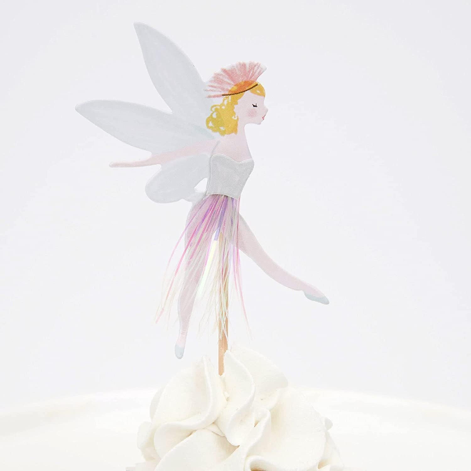 SAMOKA Fairy Cupcake Toppers – 24 Pcs Fairy Cake Decorations