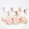 SAMOKA Fairy Cupcake Toppers – 24 Pcs Fairy Cake Decorations