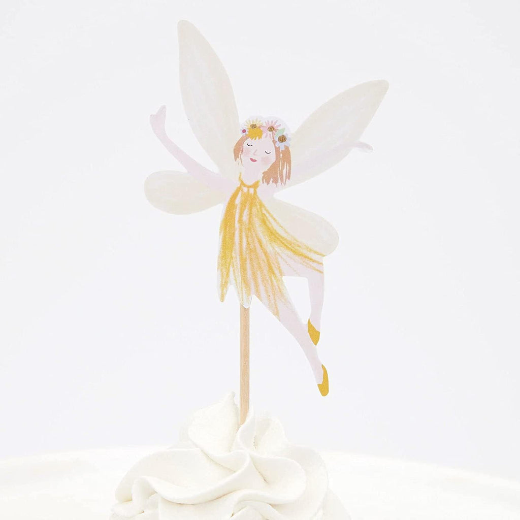 SAMOKA Fairy Cupcake Toppers – 24 Pcs Fairy Cake Decorations