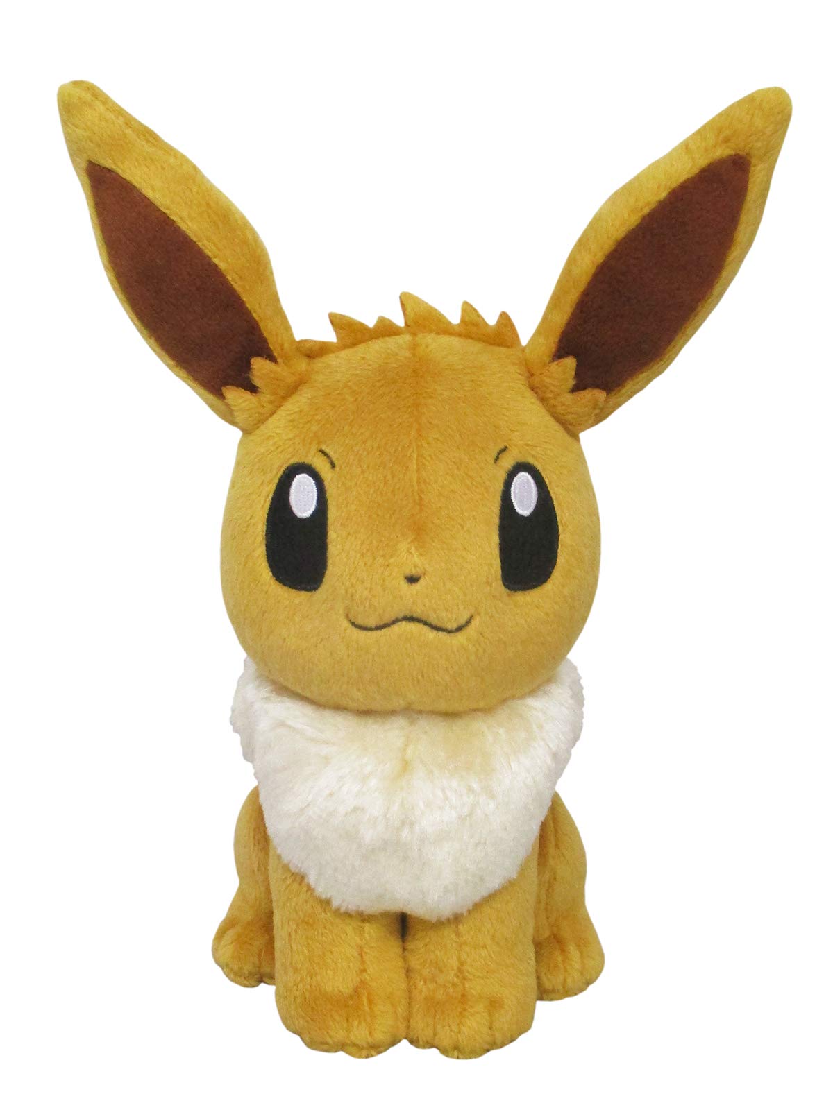 Sanei Pokemon All Star Series Eevee Plush – 8-Inch Officially Licensed Brown Stuffed Toy