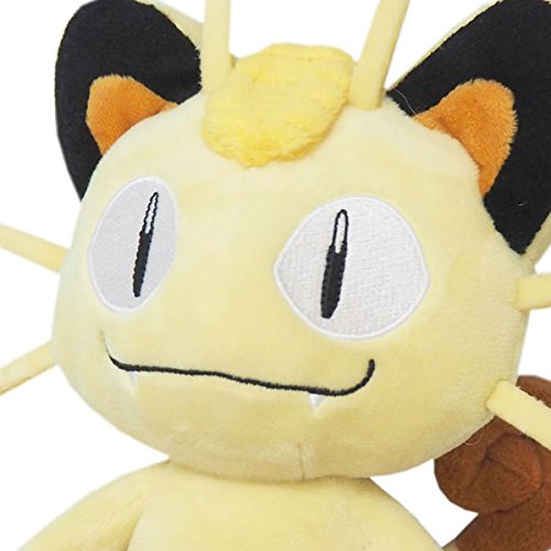 Sanei Pokemon All Star Collection PP37 Meowth 8-Inch Plush - Beige