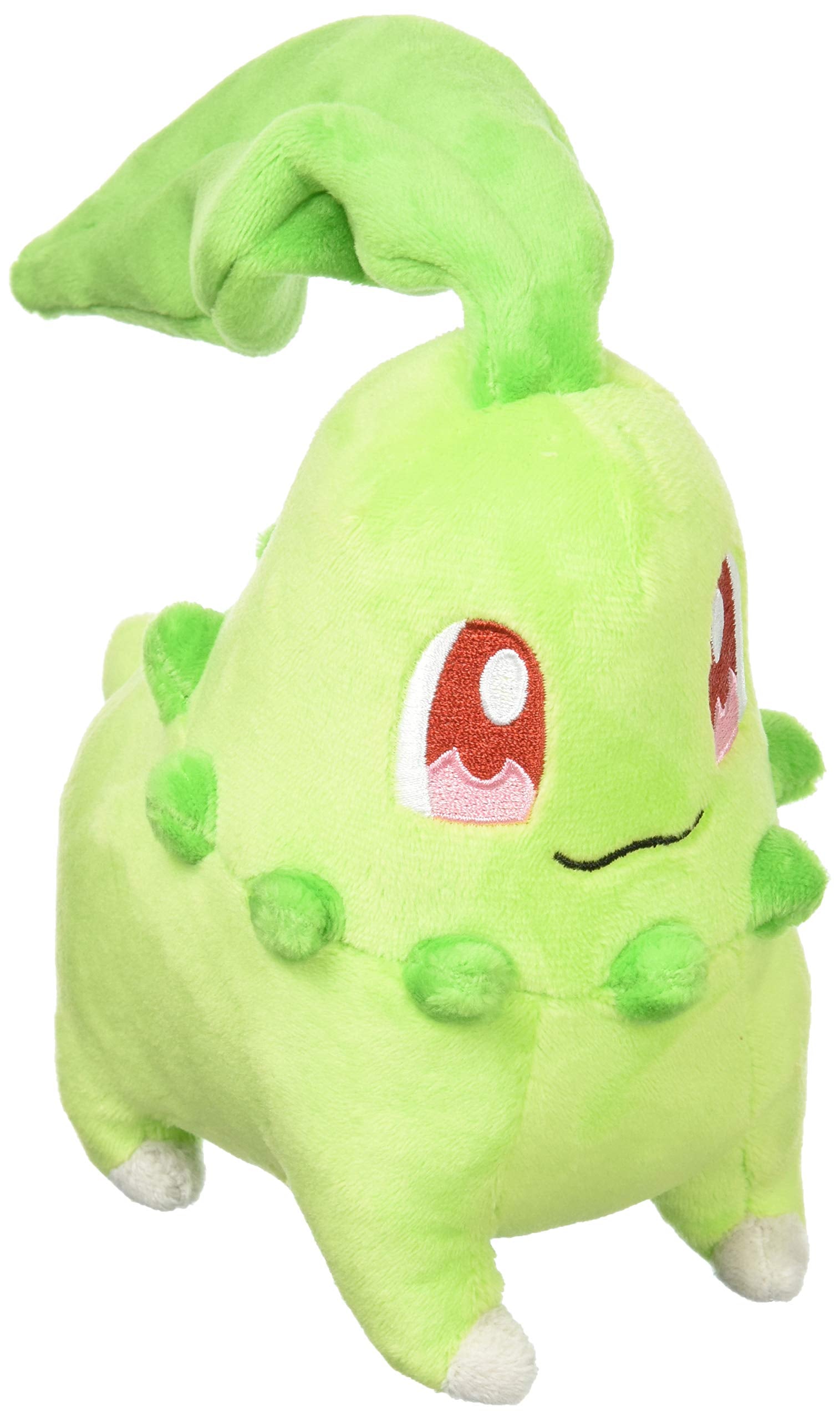 Sanei Pokemon All Star Collection PP40 Chikorita 6-Inch Plush, Green